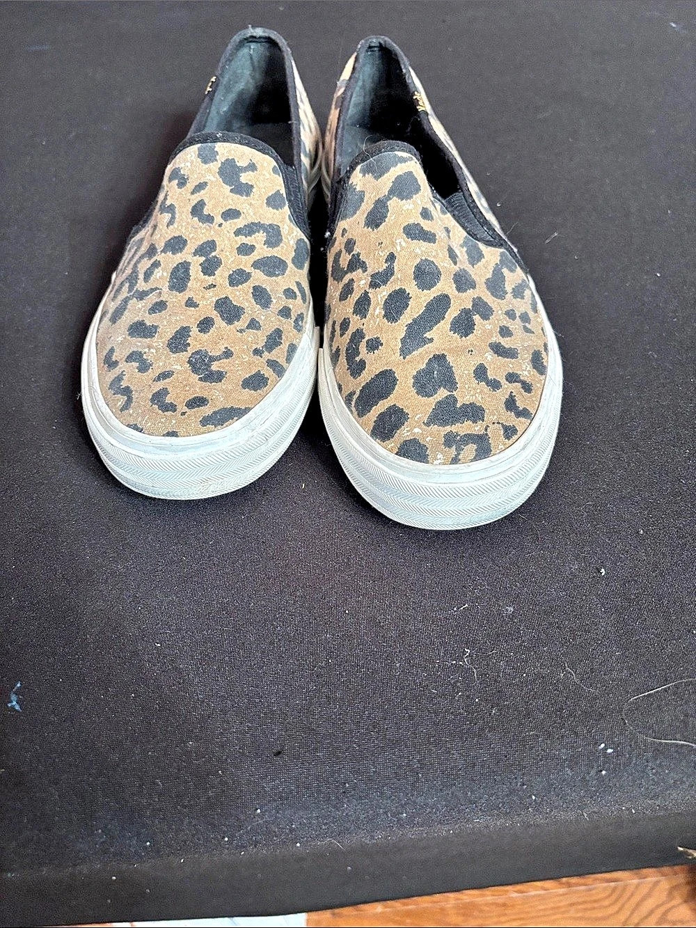 Keds Double Decker Leopard Slip-On Sneakers US 10